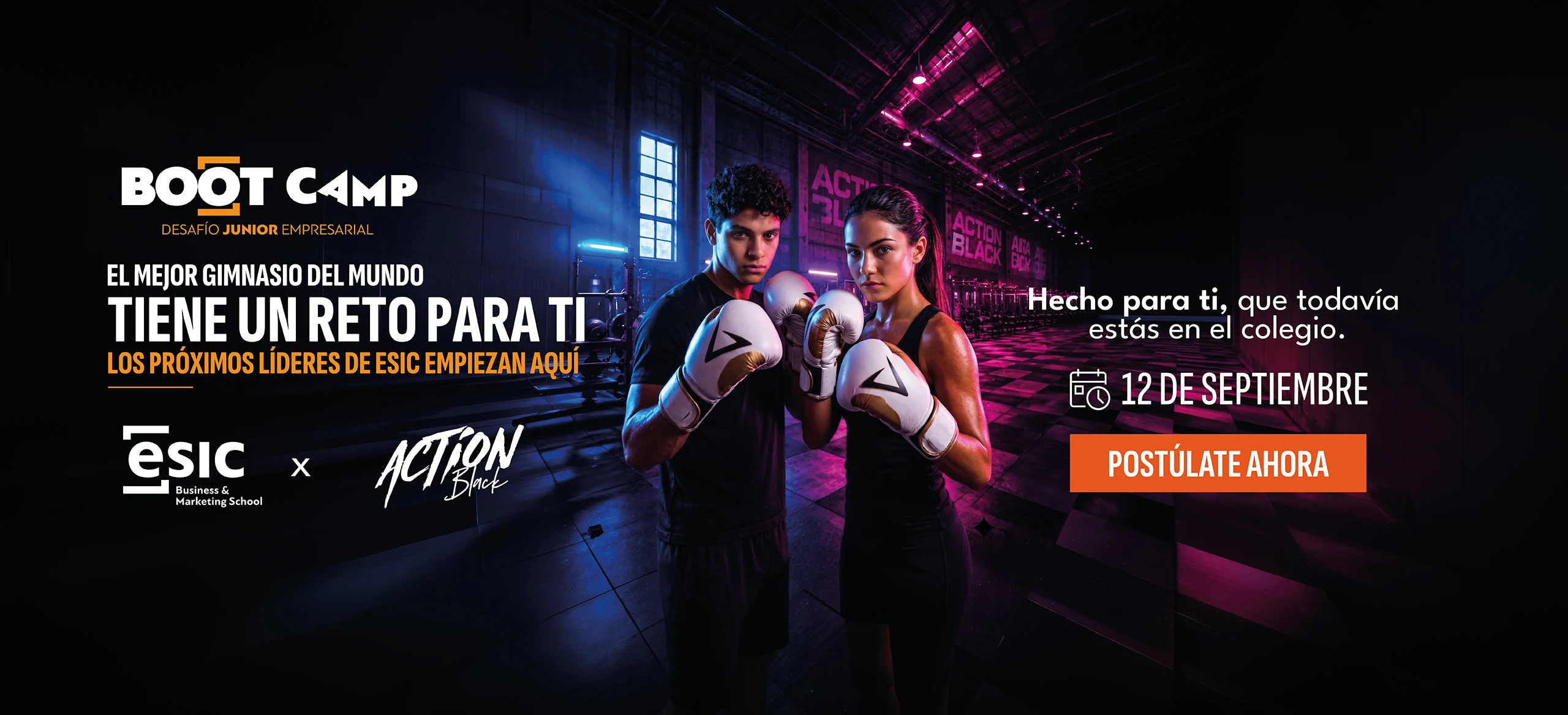 Boot Camp Desafío Junior Empresarial — ESIC × Action Black, 12 de septiembre